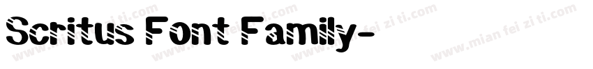 Scritus Font Family字体转换